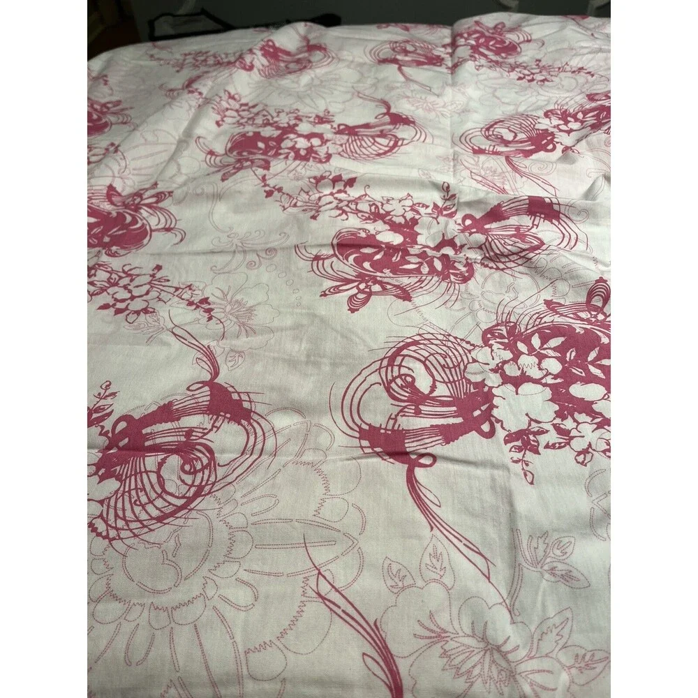 Lot of 2 Disney Hannah Montana Pink Floral Flat Twin Size Sheets